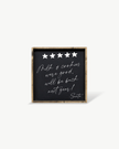 Milk & Cookies Santa Review - Framed Christmas Print