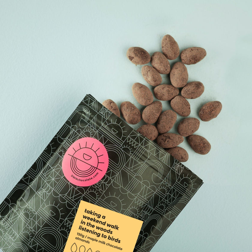 milk chocolate maple almonds