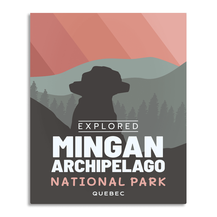 Mingan Archipelago National Park 'Explored' Poster, Canada Parks