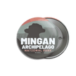 Mingan Archipelago National Park of Canada Pinback Button, Canada Parks