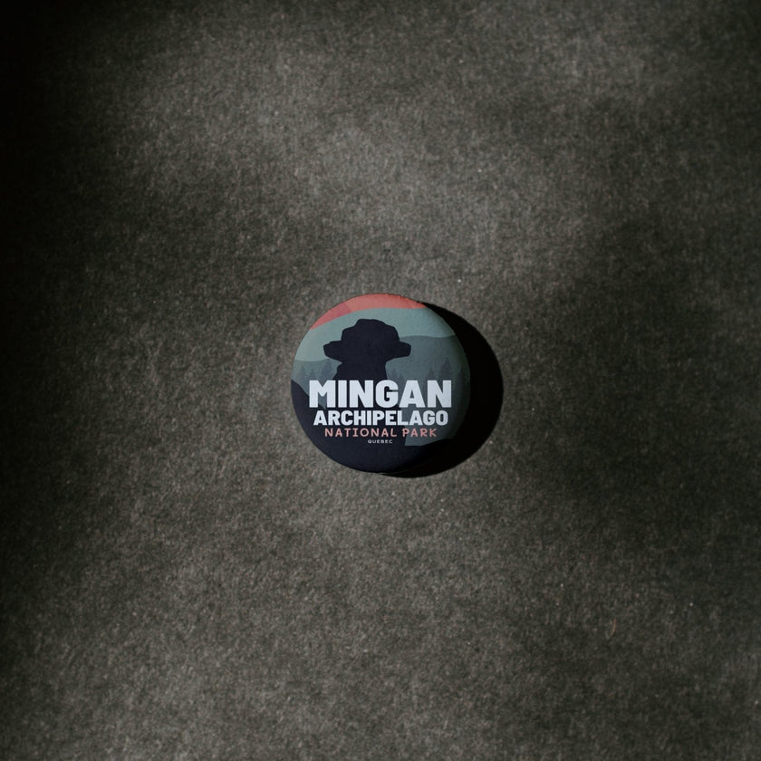 Mingan Archipelago National Park of Canada Pinback Button, Canada Parks
