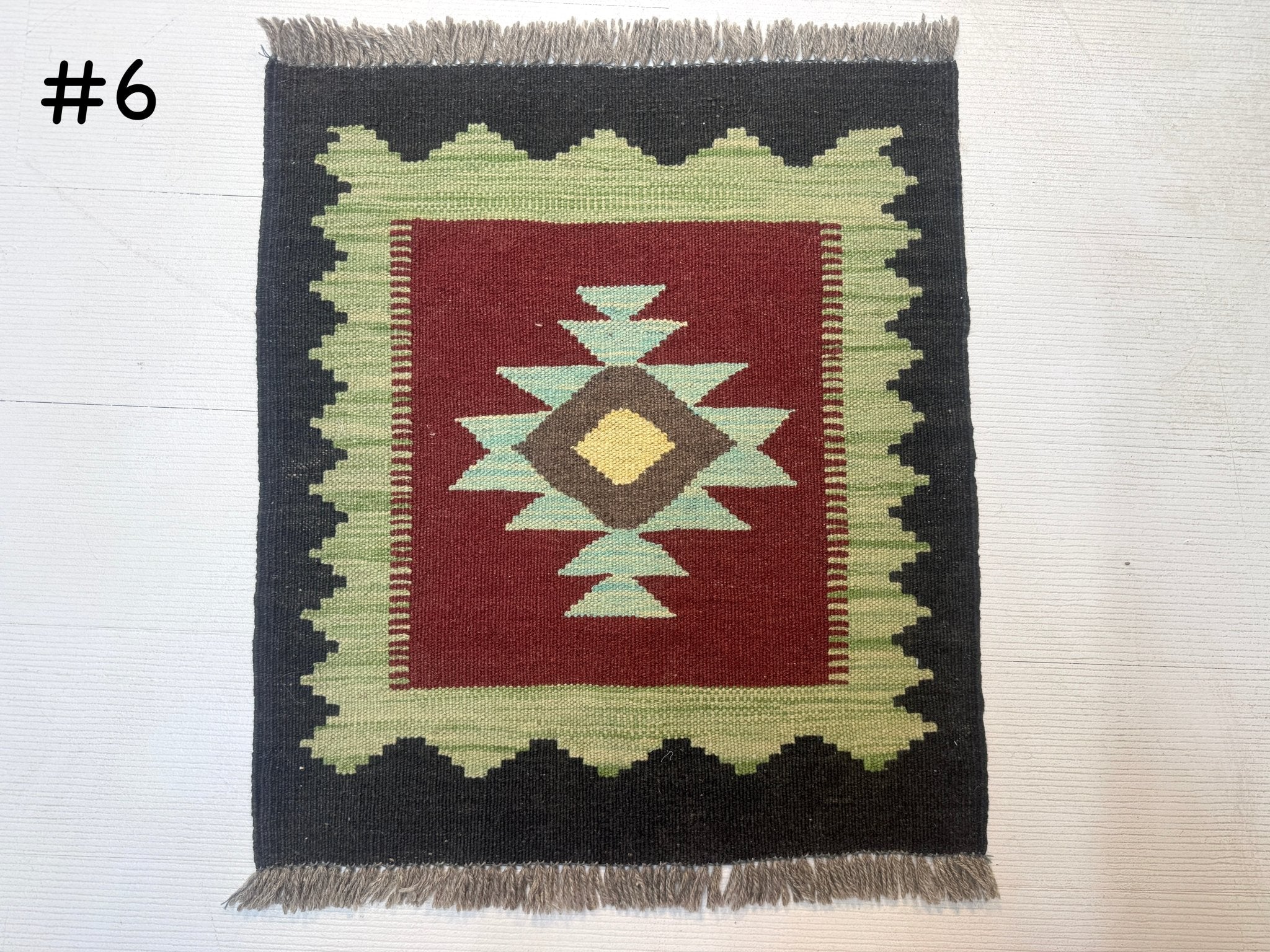 Mini Afghan Kilim Rugs | 2' x 2'
