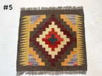Mini Afghan Kilim Rugs | 2' x 2'