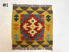Mini Afghan Kilim Rugs | 2' x 2'