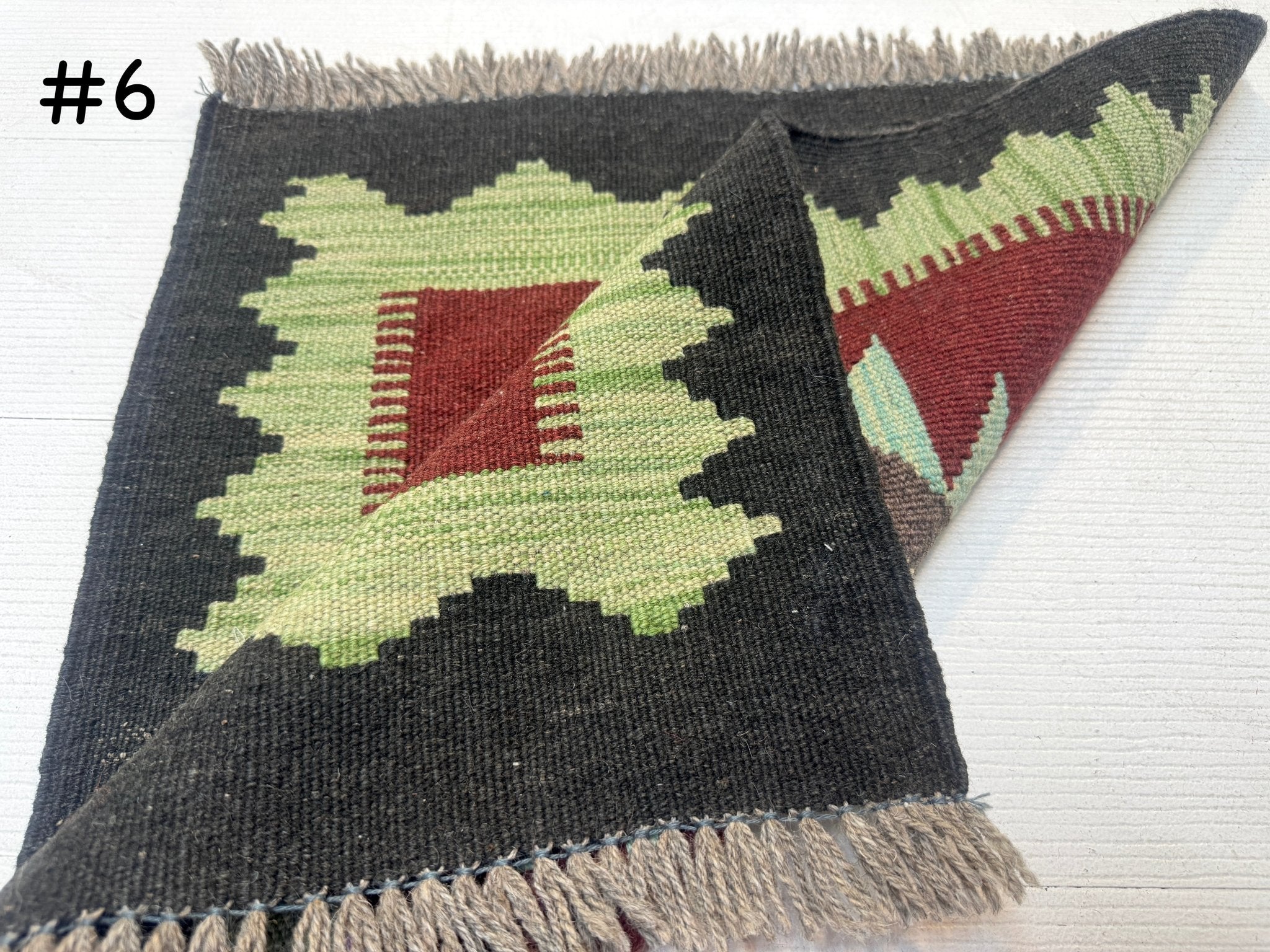 Mini Afghan Kilim Rugs | 2' x 2'