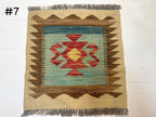 Mini Afghan Kilim Rugs | 2' x 2'