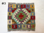 Mini Afghan Kilim Rugs | 2' x 2'