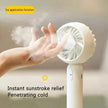 Mini Handheld Mute Fan Semiconductor Refrigeration Cooling Portable Air Conditioner Battery USB Rechargeable Fan Outdoor