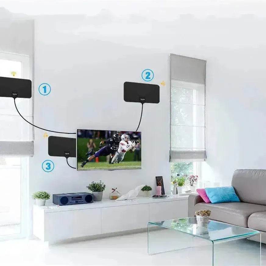 Mini HD Indoor Digital TV Antenna with IEC Adapter