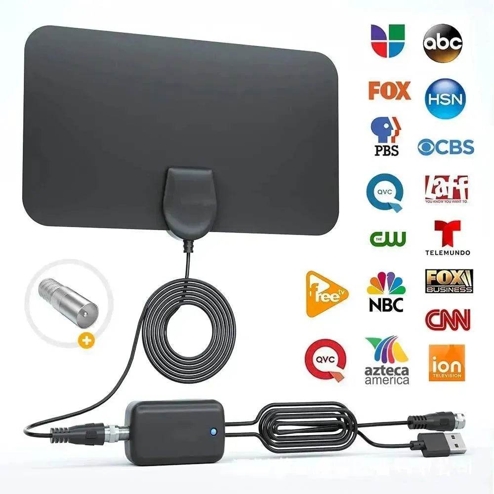 Mini HD Indoor Digital TV Antenna with IEC Adapter