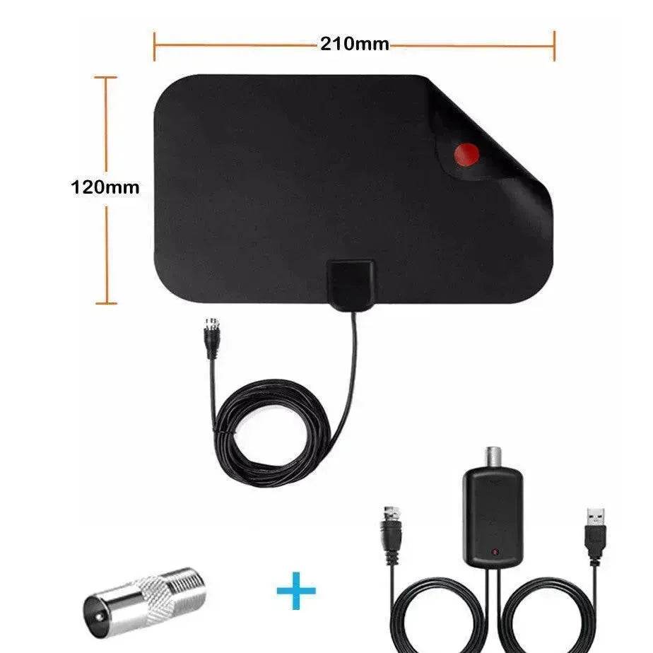 Mini HD Indoor Digital TV Antenna with IEC Adapter