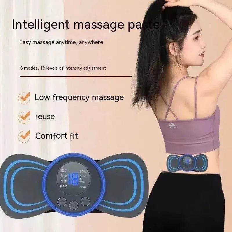 Mini EMS Electrotherapy Massager – Smart LCD Butterfly Pad for Cervica ...