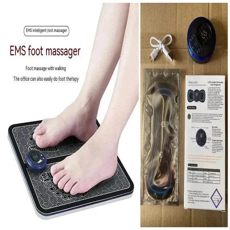 Mini EMS Electrotherapy Massager – Smart LCD Butterfly Pad for Cervical Spine, Waist & Back Relief