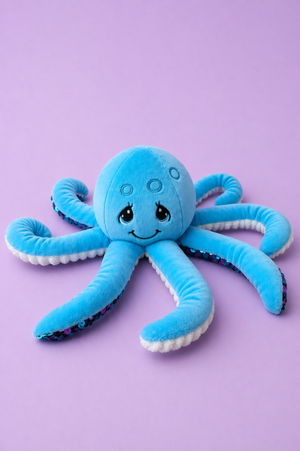 ** Précommande ** Mini pieuvre bleue sensorielle