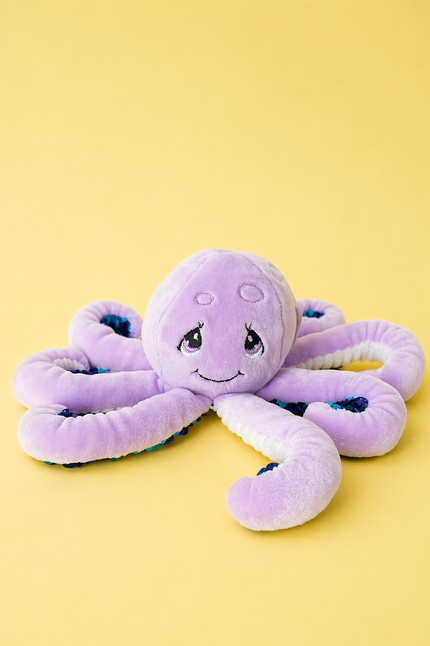 **Précommande ** Mini pieuvre mauve sensorielle