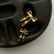 Mini Yasmine Bow Studs- Gold
