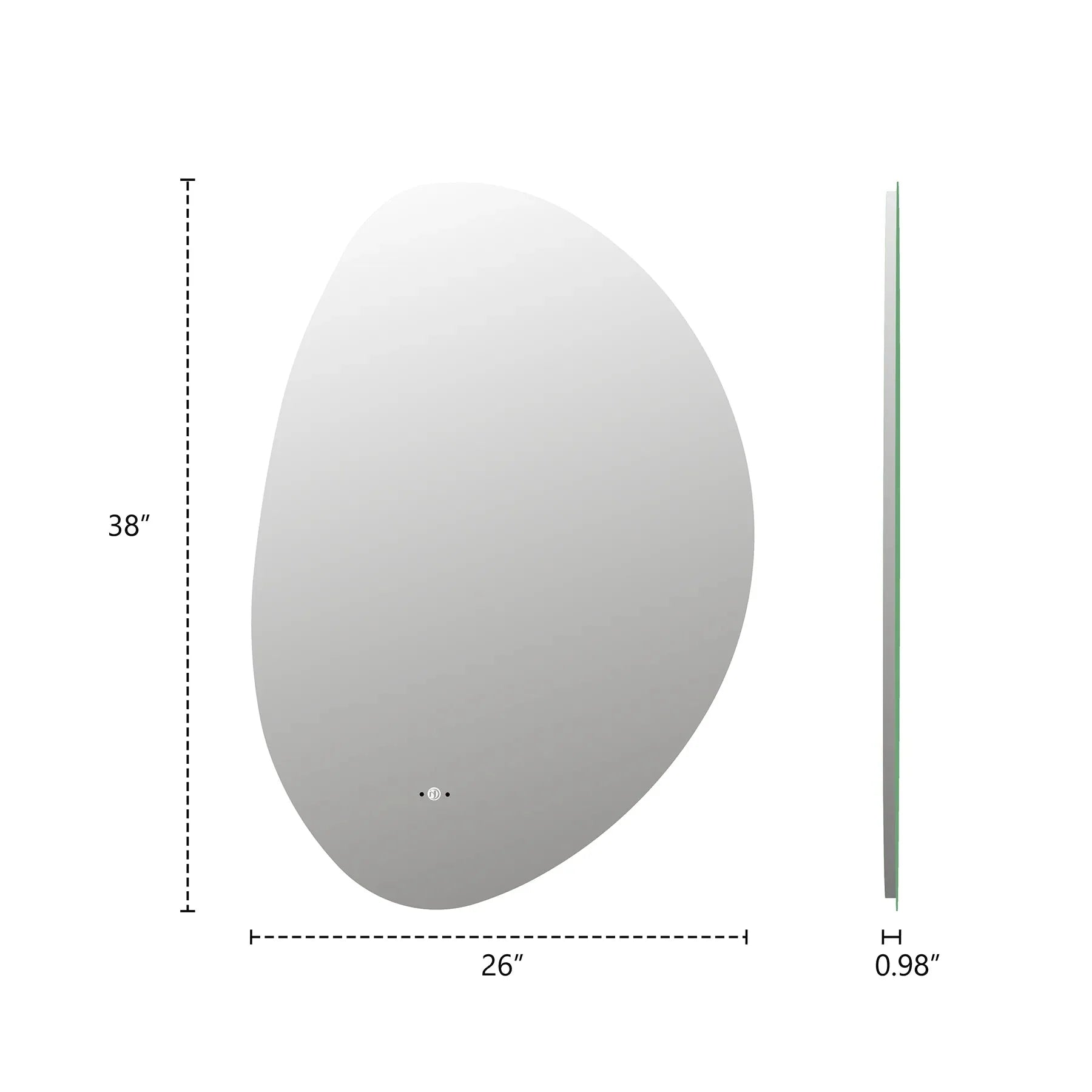 Minimal LED Mirror with Anti-Fog & Touchless Control