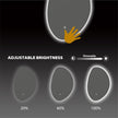 Minimal LED Mirror with Anti-Fog & Touchless Control