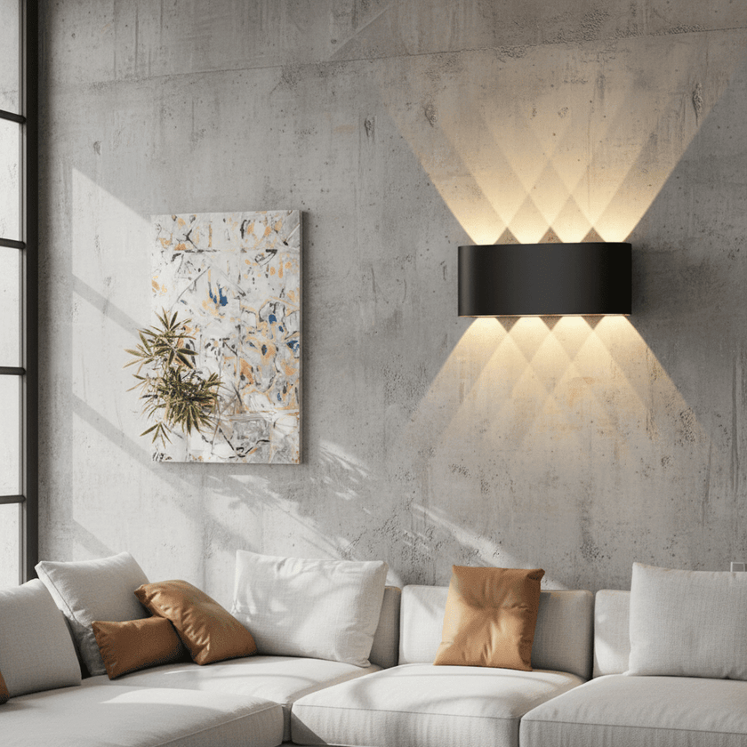 Minimalist Iron & Acrylic Wall Light
