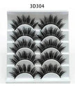 Mink False Eyelashes 3D False Eyelashes Five Pairs Of Soft Cotton Stalk Eyelashes