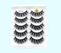 Mink False Eyelashes 3D False Eyelashes Five Pairs Of Soft Cotton Stalk Eyelashes