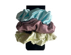 Silk Hair Scrunchie Aqua