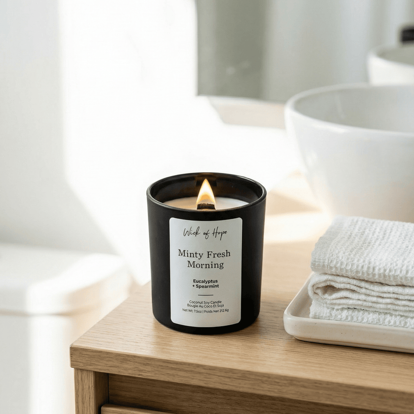 Minty Fresh Morning Candle | Eucalyptus + Spearmint