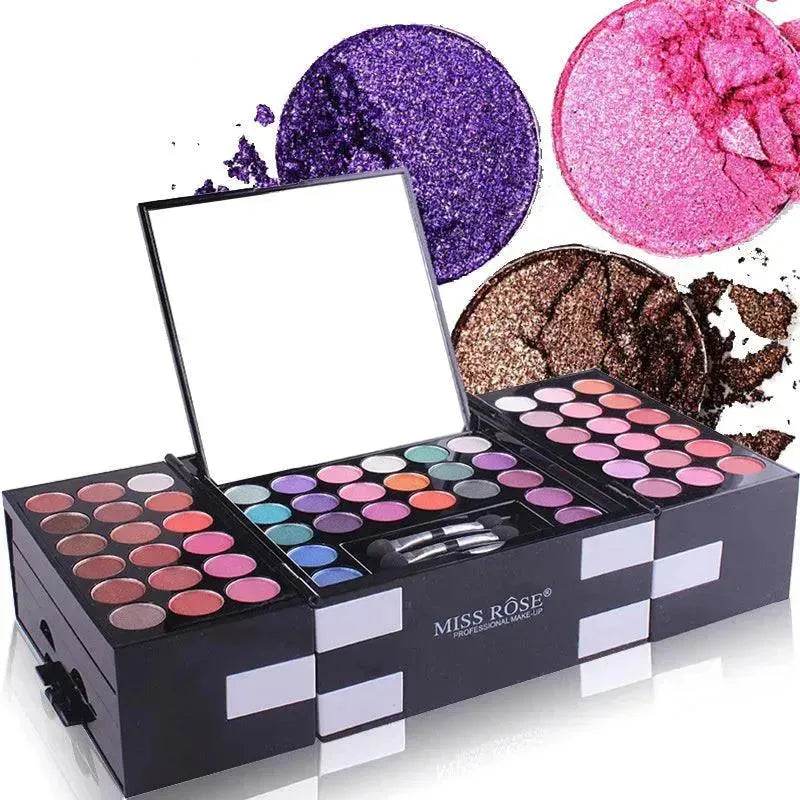 MISS ROSE 144 color 3 color 3 Color Eyeshadow blush eyebrow makeup kit