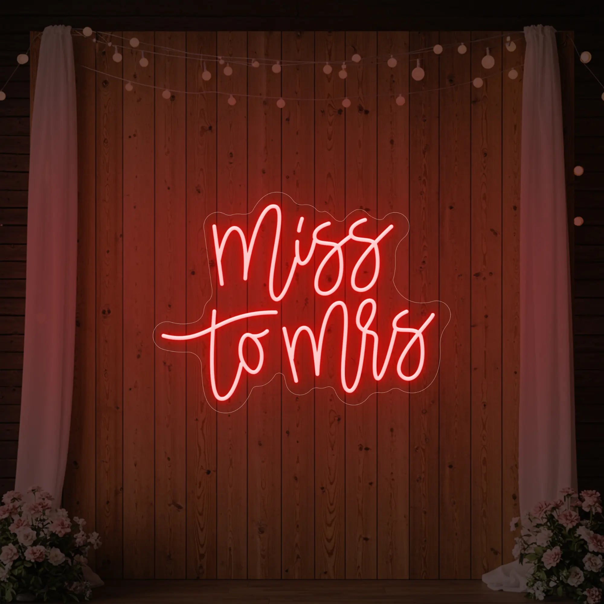 Miss to Mrs Neon Sign V1