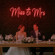 Miss to Mrs Neon Sign V2