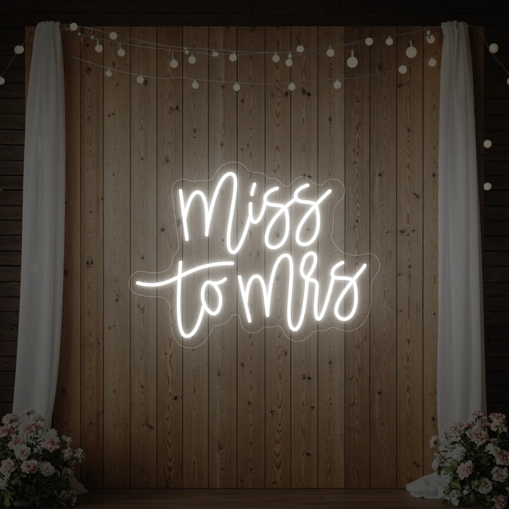Miss to Mrs Neon Sign V1