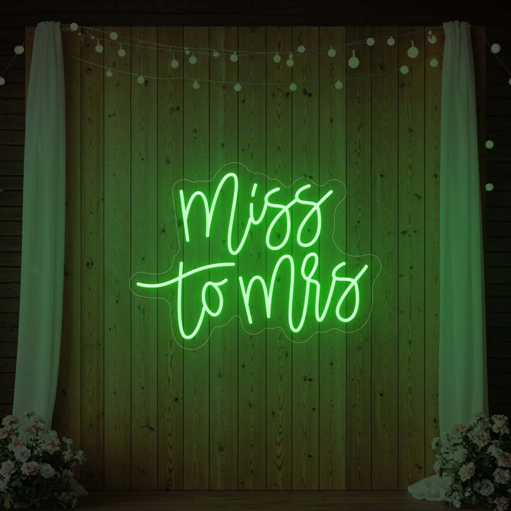 Miss to Mrs Neon Sign V1