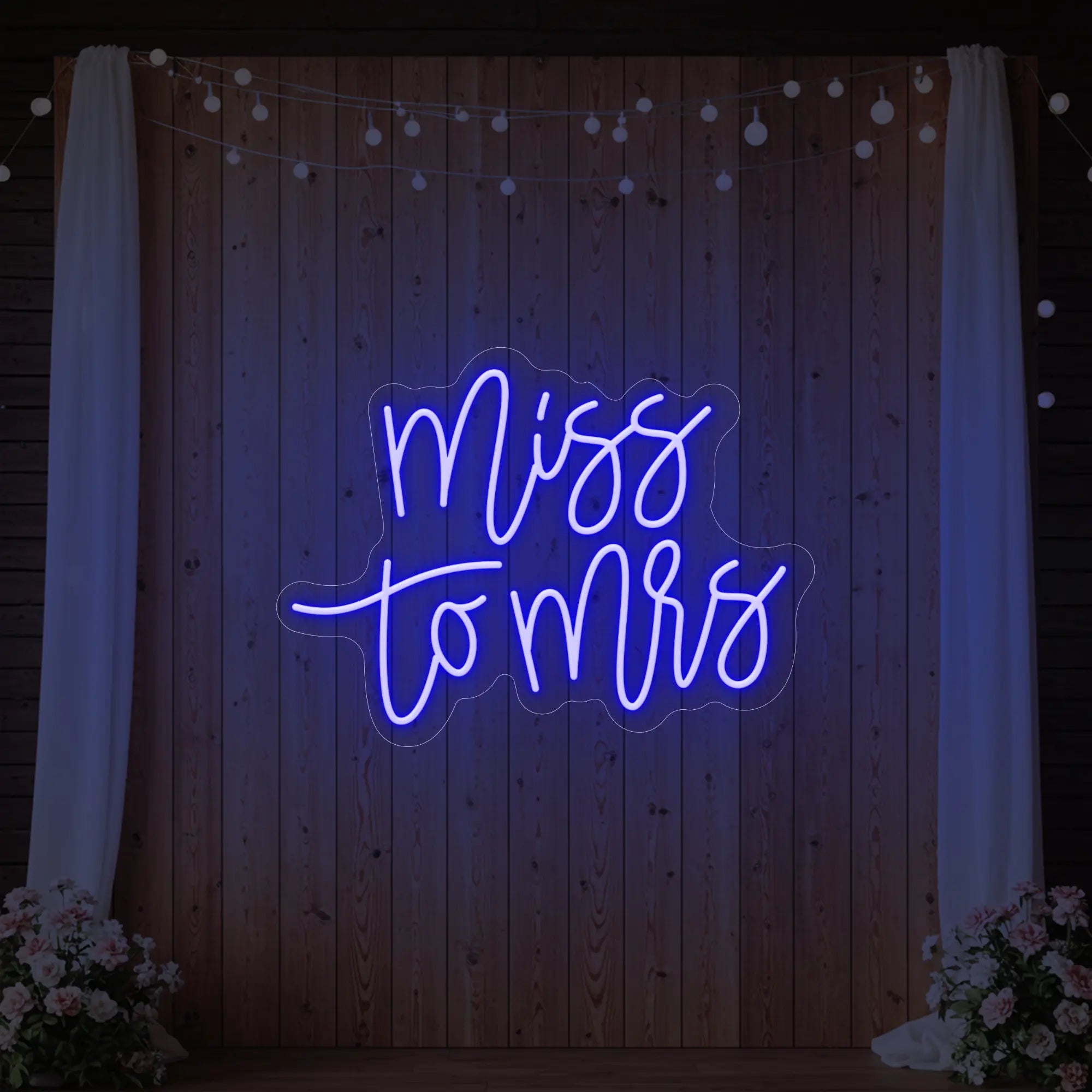 Miss to Mrs Neon Sign V1