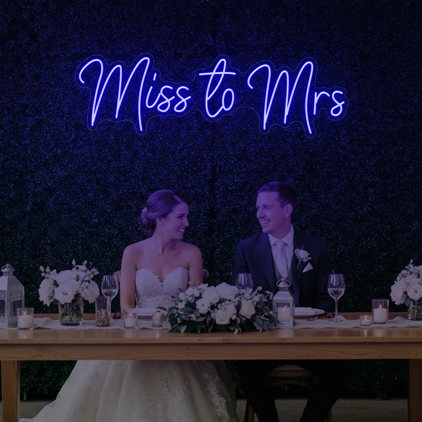 Miss to Mrs Neon Sign V2