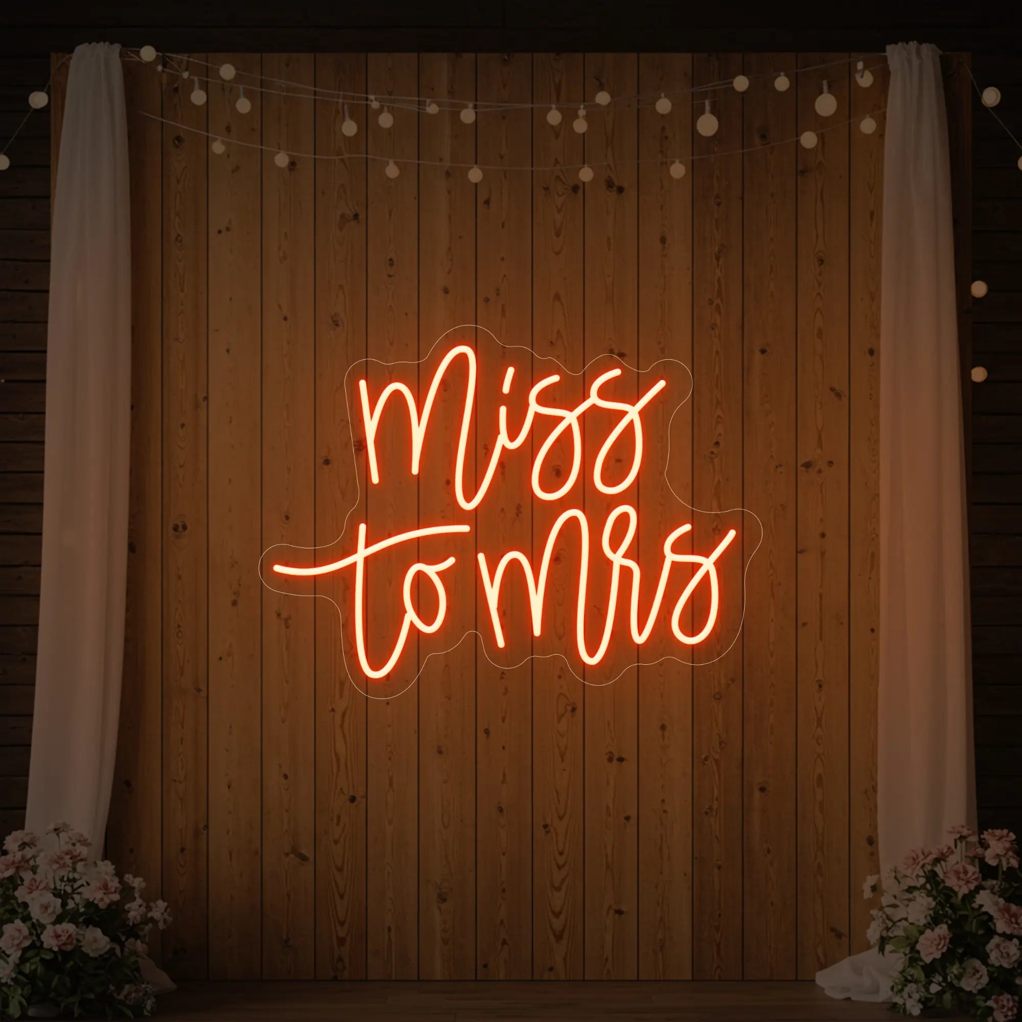 Miss to Mrs Neon Sign V1