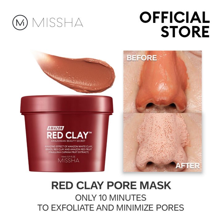 MISSHA Amazon Red Clay Pore Mask 110ml