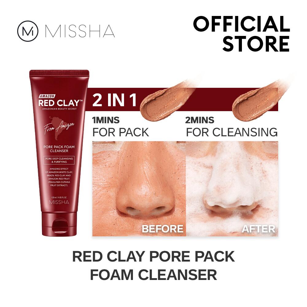 MISSHA Amazon Red Clay Pore Pack Foam Cleanser 120ml