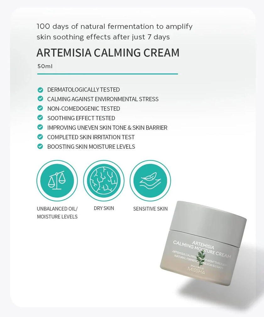 MISSHA Artemisia Calming Moisture Cream 50ml