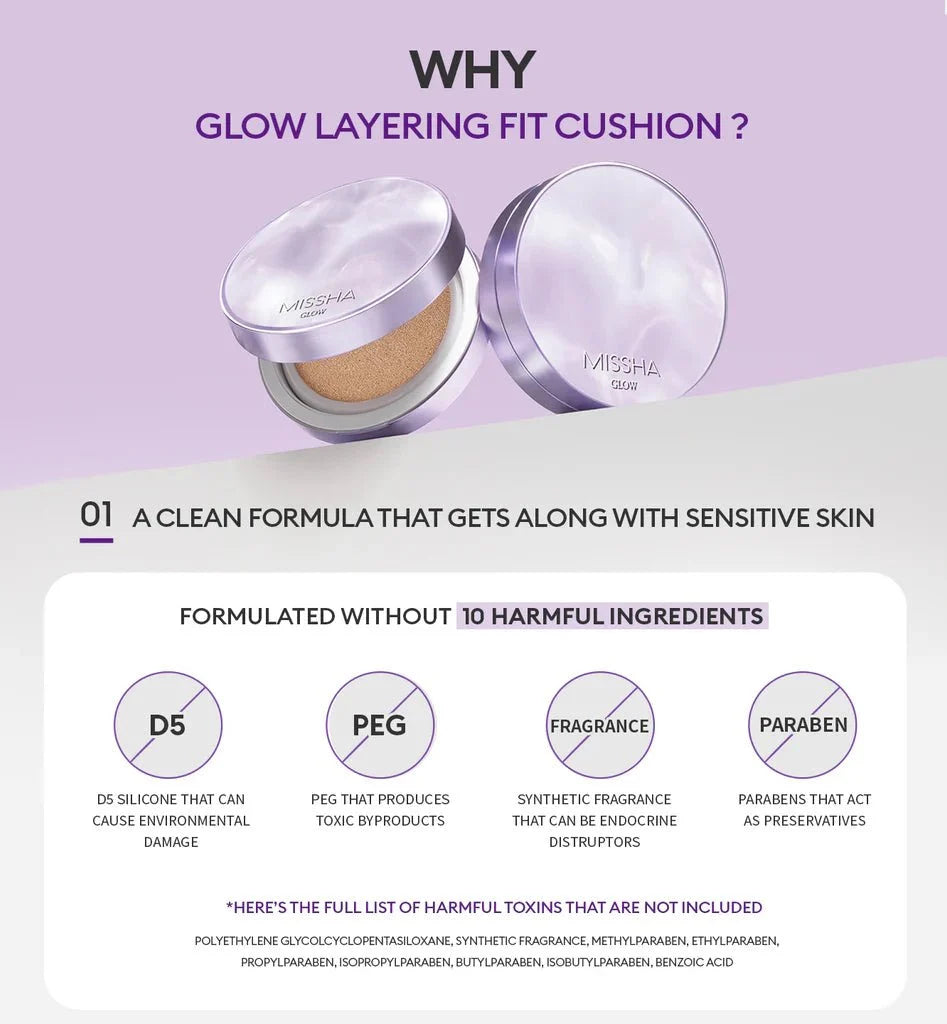 MISSHA Layering Fit Cushion Semi-matte 15g