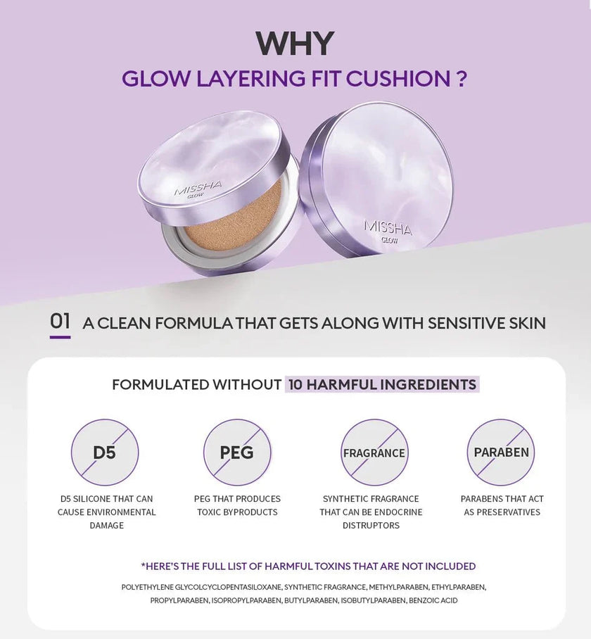 MISSHA Layering Fit Cushion Semi-matte 15g