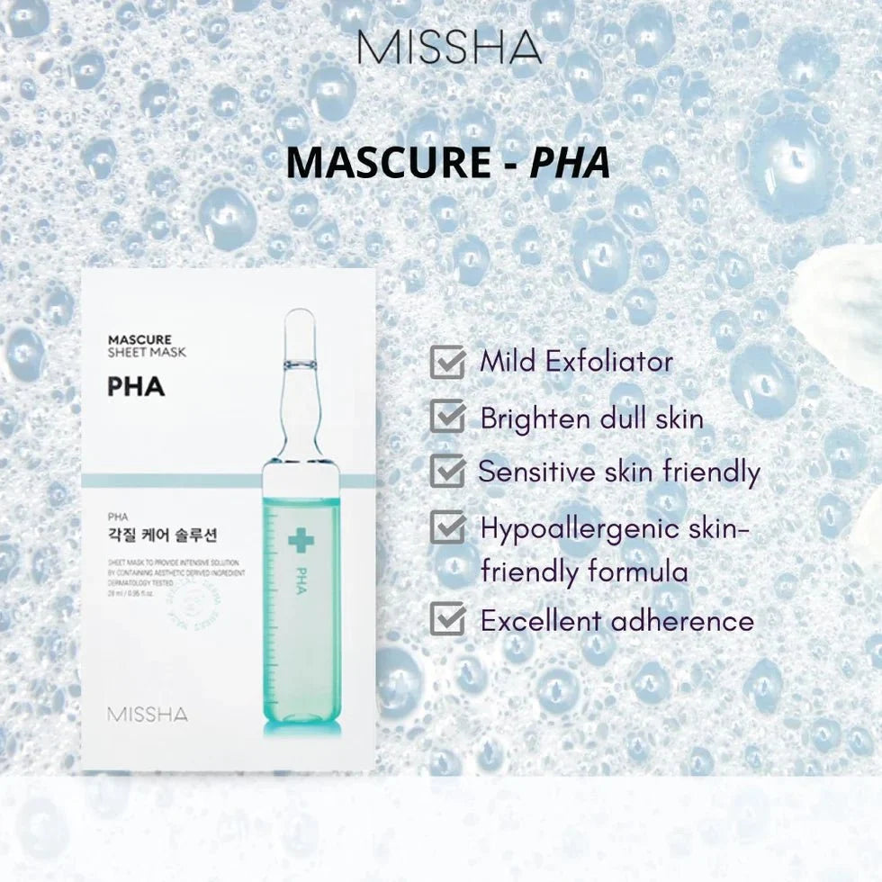 MISSHA Mascure Peeling Solution Sheet Mask PHA 27ml