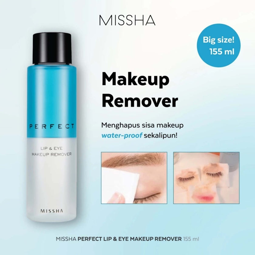 MISSHA Perfect Lip and Eye Make Up Remover 155ml