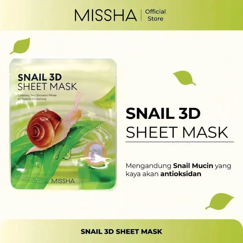 MISSHA Snail 3D Sheet Mask