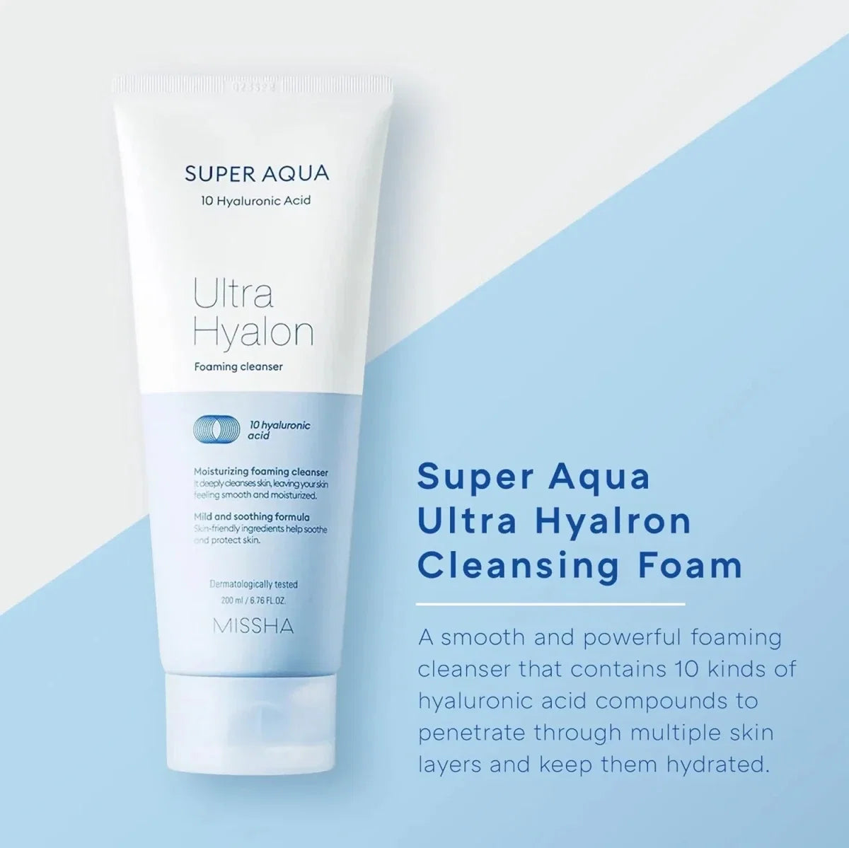 MISSHA Super Aqua Ultra Hyalron Cleansing Foam 200ml