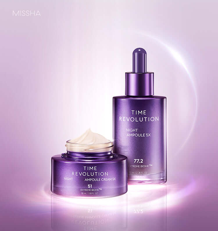 MISSHA Time Revolution Night Ampoule & Cream Duo Anti-aging Set