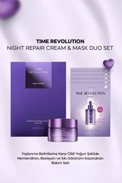 MISSHA Time Revolution Night Cream & Mask Set