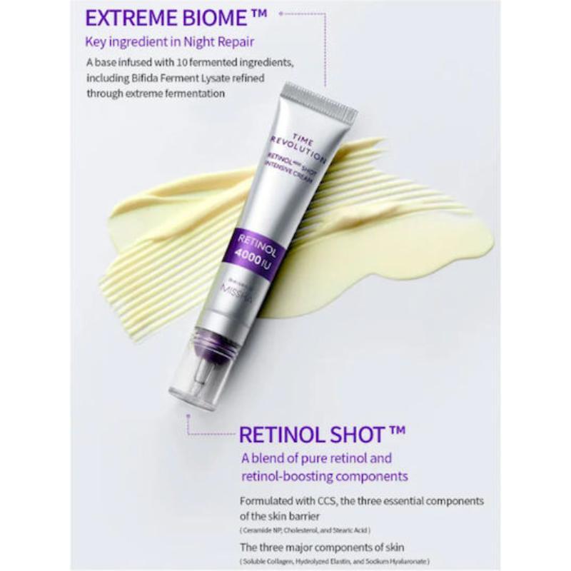 MISSHA Time Revolution Retinol 4000 Shot Intensive Cream 25ml