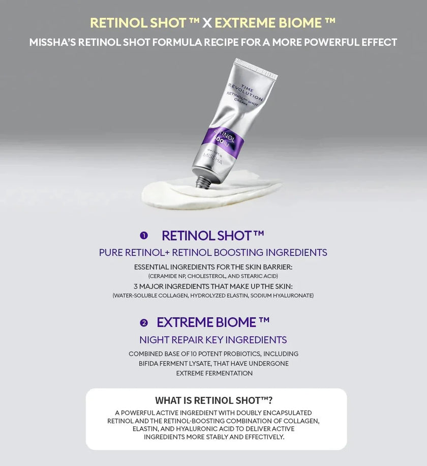 MISSHA Time Revolution Retinol 500 Shot Cream 60ml