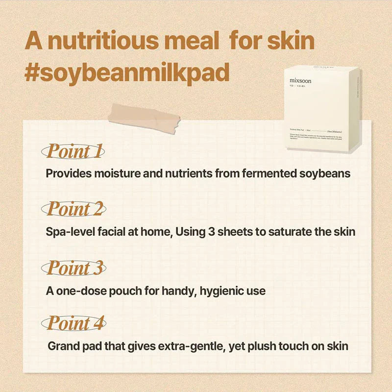 mixsoon Soybean Milk Pad 16ml - 1 BOX / 10 PACK