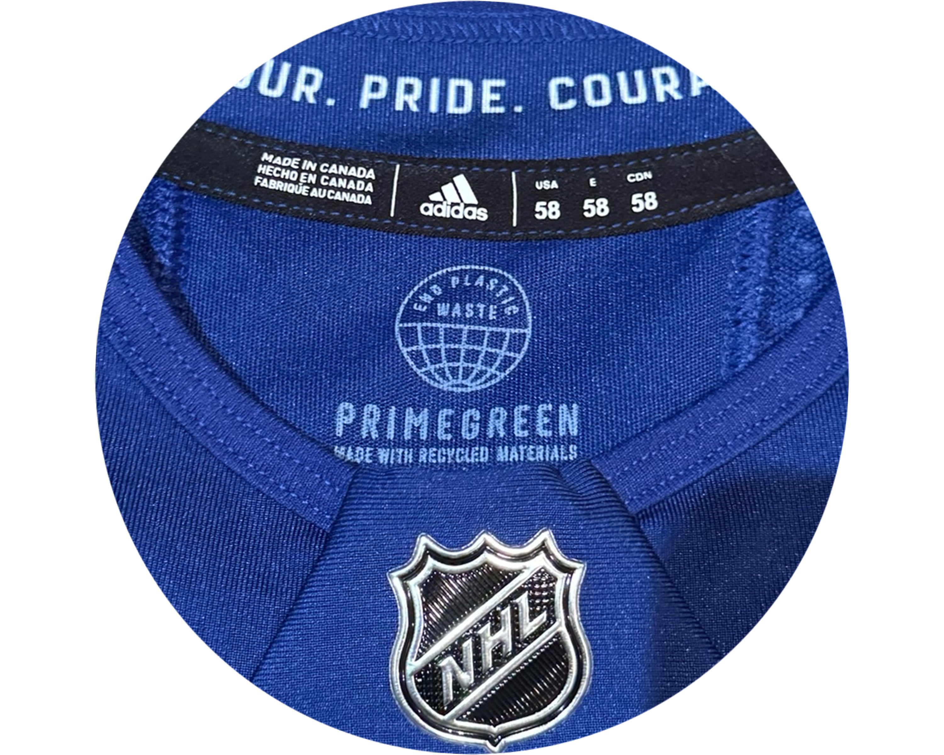 Matthew Knies Autographed MIC Toronto Maple Leafs Home Blue Adidas Pro Jersey